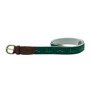 Preston 18th Hole Putting Green Golf Golfing Club Leather Solid Brass Belt 42”